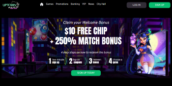 Uptown Aces Casino homepage